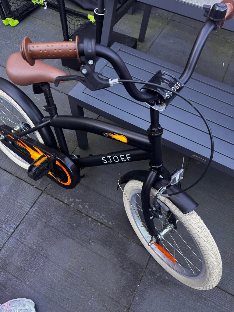 Sjoef kinderfiets - 20 inch - Zo goed als nieuw, Fietsen en Brommers, Ophalen, Zo goed als nieuw, 20 inch, Handrem