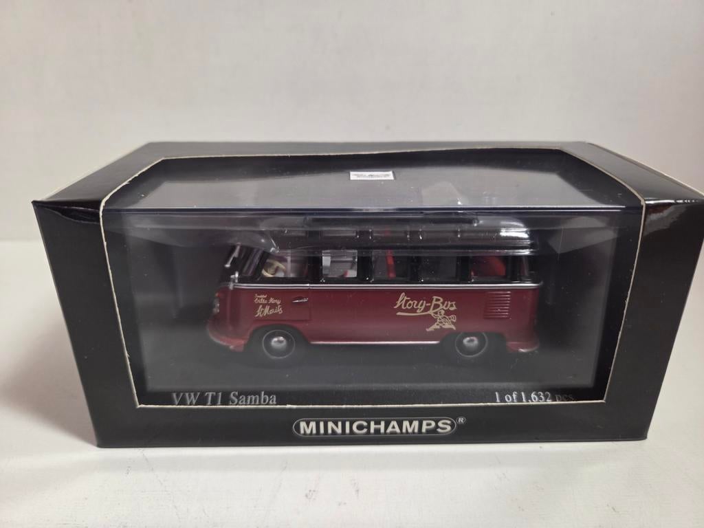 Minichamps Volkswagen T1 Samba bus 1:43, Auto, ., Ophalen of Verzenden, Zo goed als nieuw