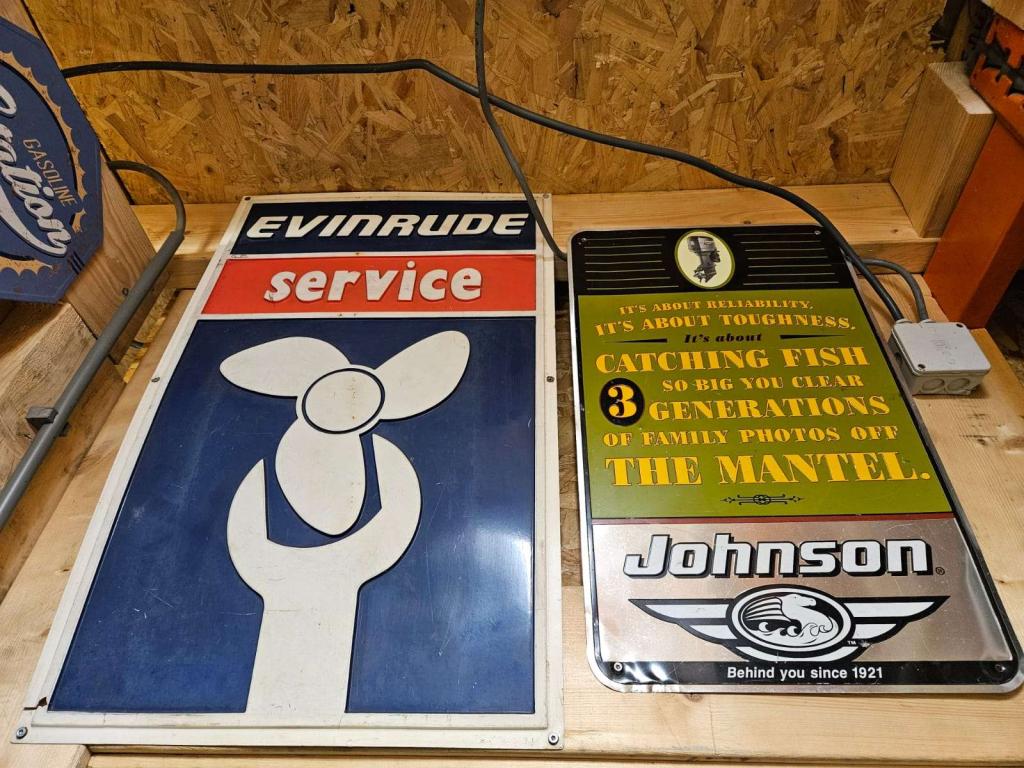 Collectie klassieke Johnson Evinrude verzamelitems, Watersport en Boten, Accessoires en Onderhoud, Niet ingevuld, Gebruikt, Overige typen