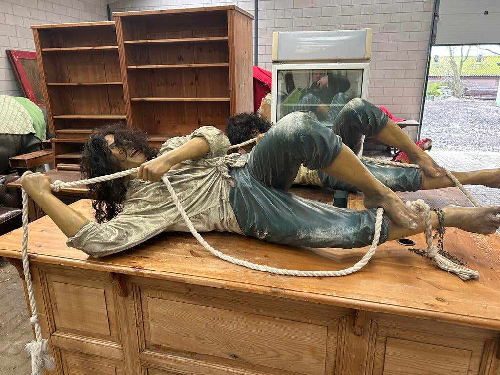 4 levensgrote piraten beelden - decoratie, Verzamelen, Ophalen of Verzenden, Gebruikt, Mens