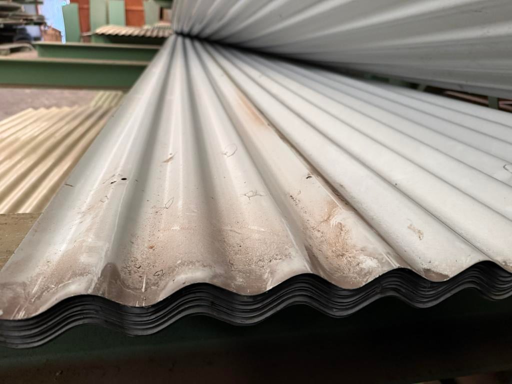 Golfplaten van metaal 0,86x7,40, Ophalen, Gebruikt, Overige kleuren, 15 m² of meer