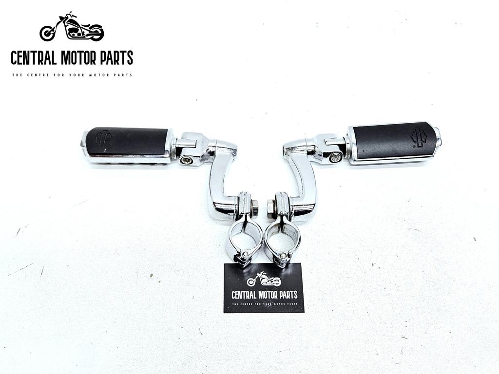 Verstelbare highway peg mounitng kit chroom met voetsteunen, Niet ingevuld, Gebruikt, Niet ingevuld, Ophalen of Verzenden