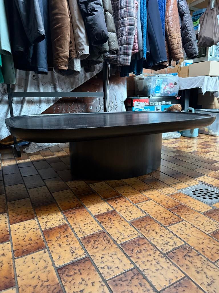 Eichholtz zwarte Salontafel, 100 tot 150 cm, Nieuw, Minder dan 50 cm, Rechthoekig