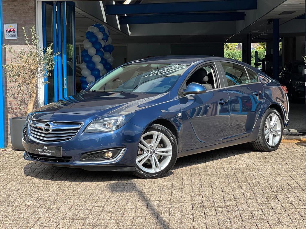 Opel Insignia 1.4 T EcoFLEX Business+ 2014 NAVI CLIMA NAP, Voorwielaandrijving, 4 cilinders, Lichtsensor, Blauw