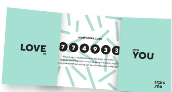 Suprisme me  bon t.w.v 150€, Eén persoon, Cadeaubon