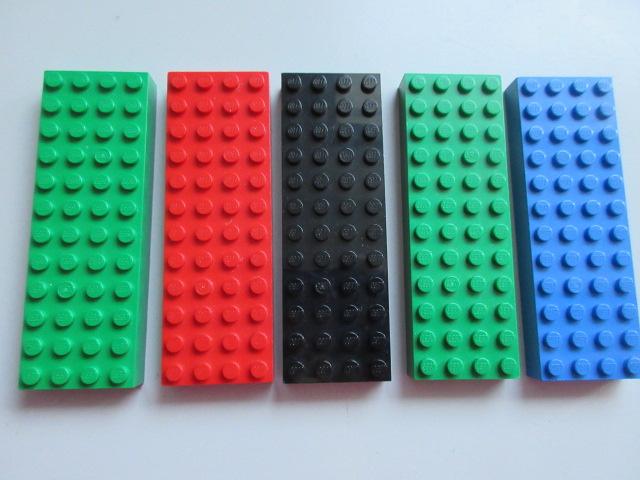 nr. 1158, 5 grote stenen 4x12., Ophalen of Verzenden, Zo goed als nieuw, Complete set, Lego