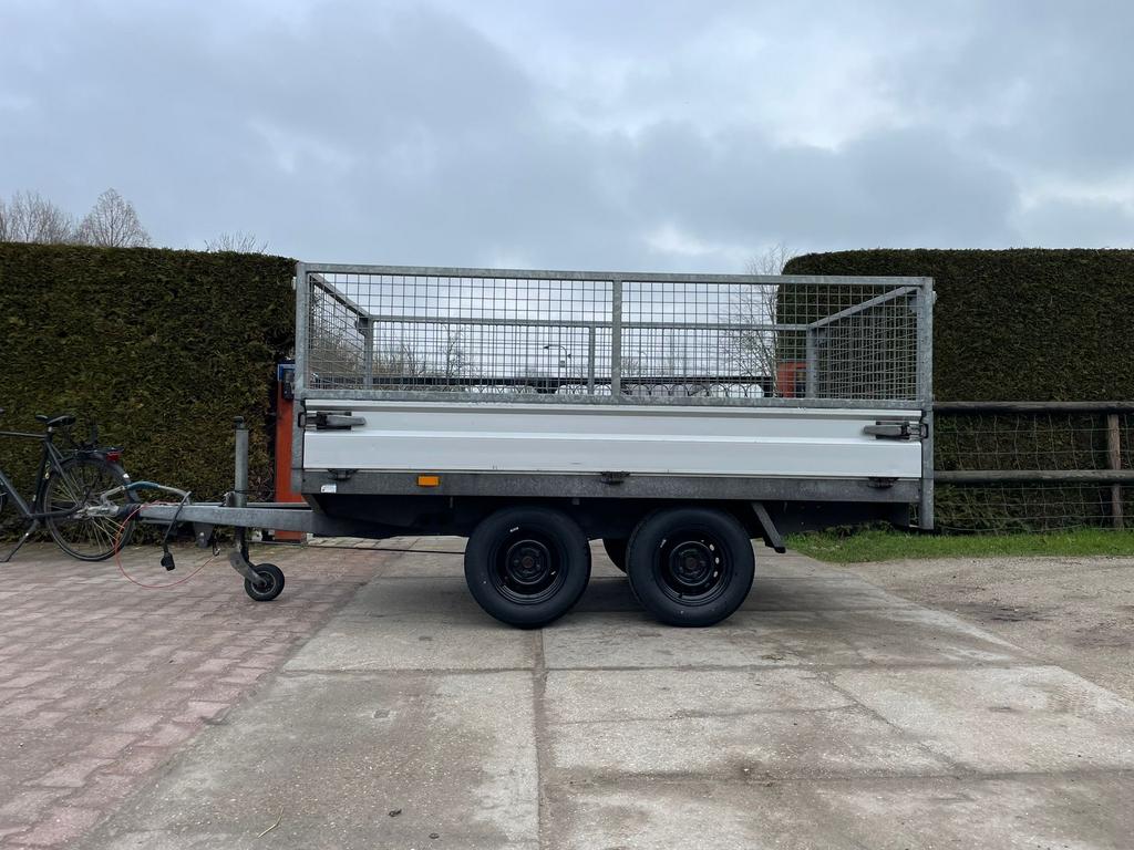 Plateauwagen plateau aanhanger loofrekken aanhangwagen, Auto diversen, Aanhangers en Bagagewagens, Ophalen of Verzenden, Zo goed als nieuw