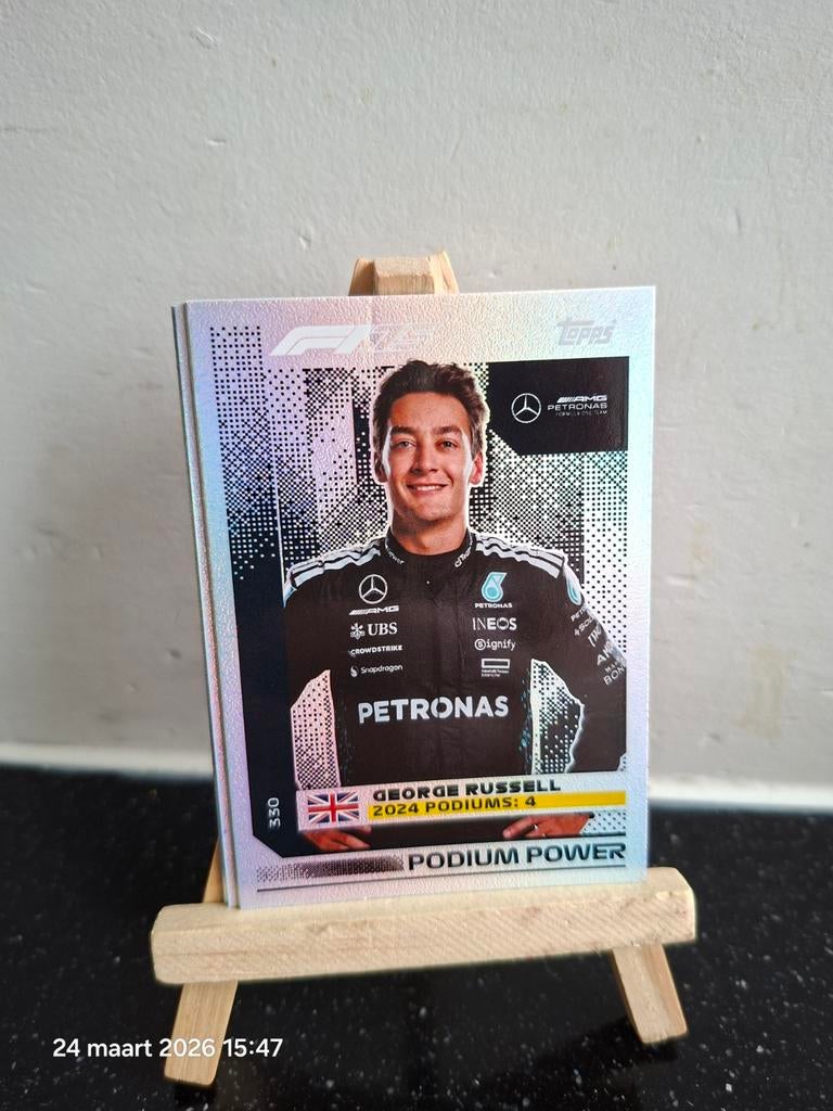 F1 Topps Podium Power kaarten George Russell, Pierre Gasly, Ophalen of Verzenden