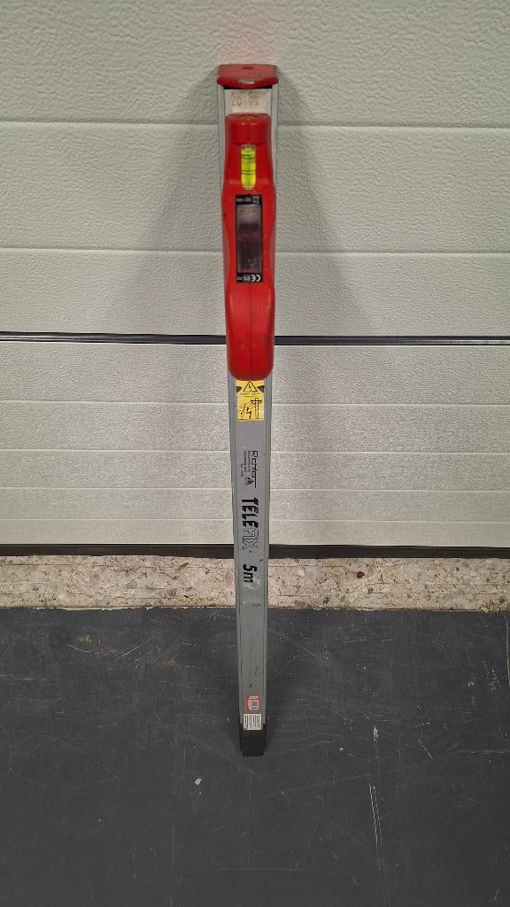 Telefix Telescopische meetstok meetlat 5 meter lang., ., Ophalen of Verzenden, Zo goed als nieuw, .