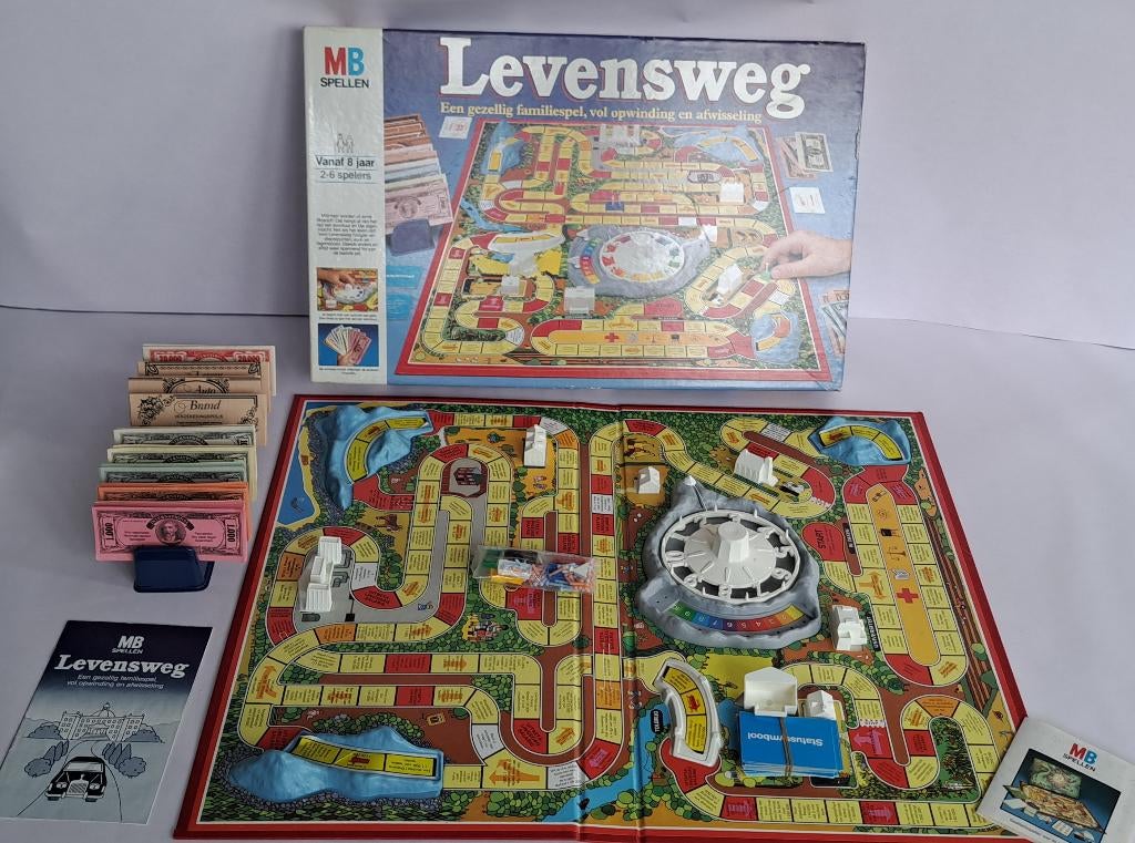 Levensweg - Originele MB uitgave - Vintage, Een of twee spelers, Ophalen of Verzenden, Zo goed als nieuw