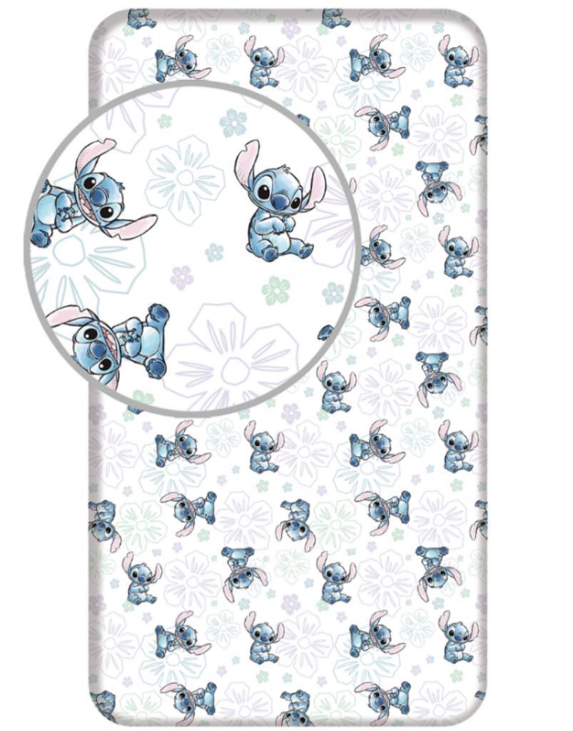 Stitch Hoeslaken Ohana 90x200 cm - Disney - Katoen, Kinderen en Baby's, Kinderkamer | Beddengoed, Meisje, Nieuw, Ophalen of Verzenden