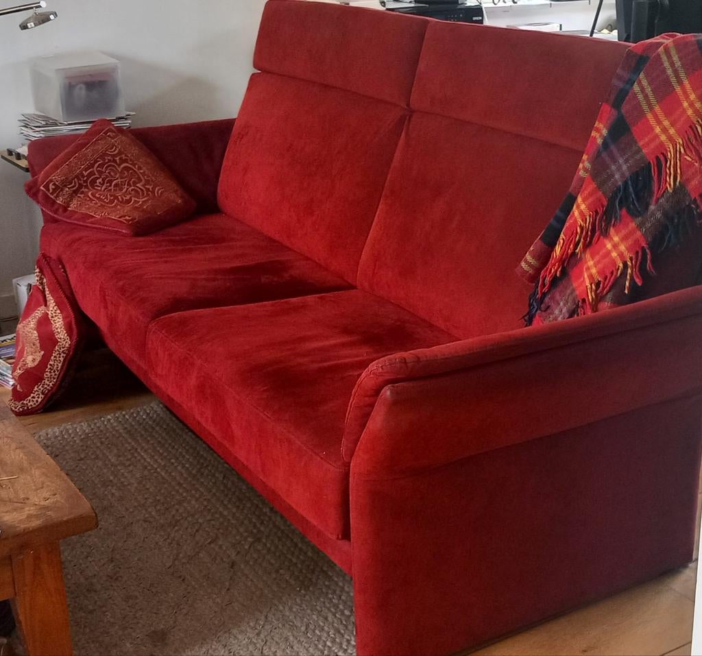 Gratis  bank, Kunststof, Gebruikt, 100 tot 125 cm, Driepersoons