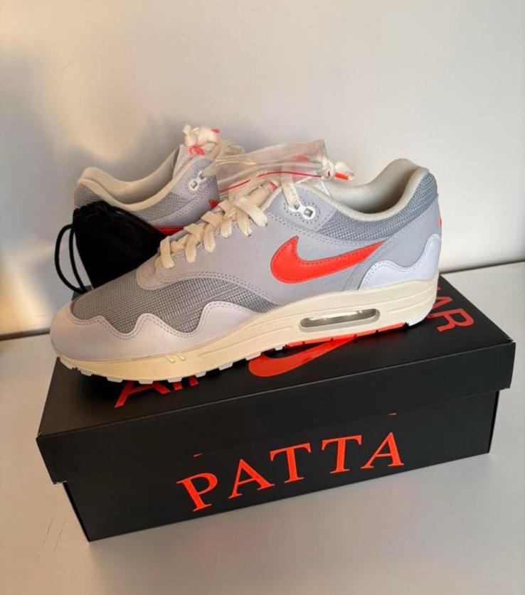 Nike x Patta Air Max 1 ‘87 White & Hyper, Ophalen of Verzenden, Nieuw, Wit