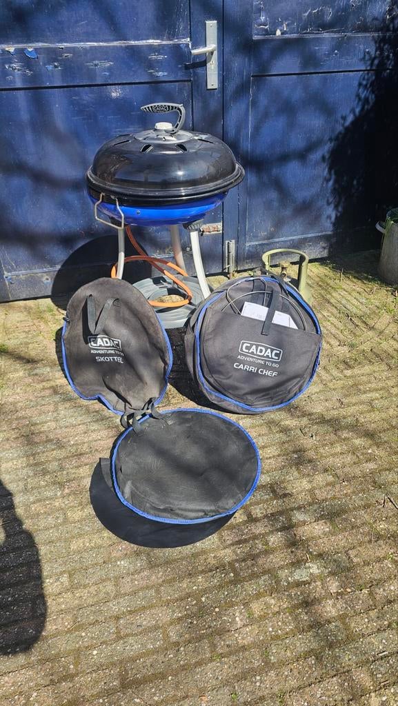 Skottel braai set inclusief gastank, Ophalen, Zo goed als nieuw, Skottelbraai