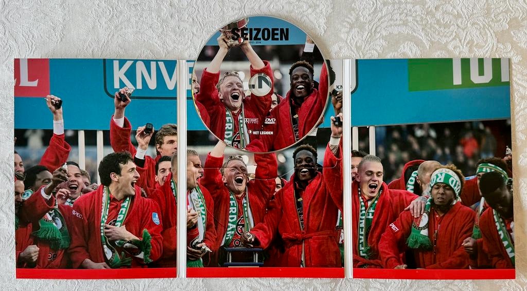 Feijenoord Boekje met DVD en glas, Ophalen of Verzenden, Gebruikt, Overige typen