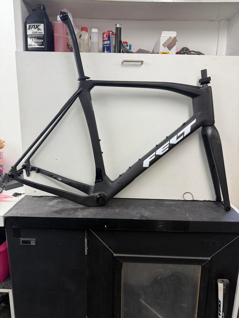 Felt Breed 61 (XXL) frameset inclusief zadelpen, Fietsen en Brommers, Fietsonderdelen, Gebruikt, Frame, Carbon, Gravelbike, Ophalen of Verzenden