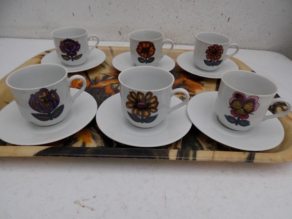 Vintage retro theeservies Bavaria jaren 70, Ophalen of Verzenden, Zo goed als nieuw