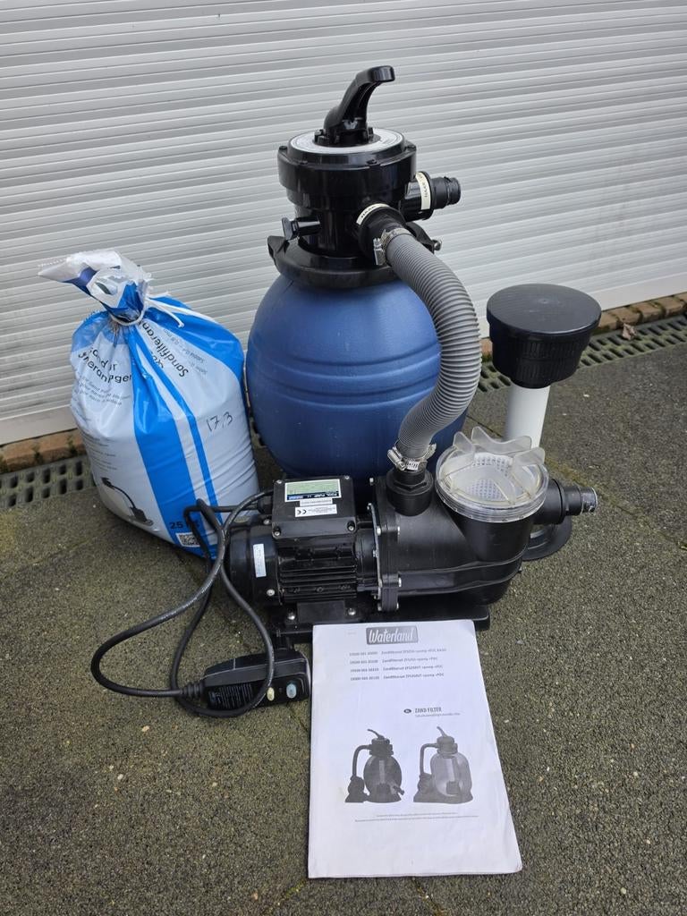Zandfilterset Waterland ZFS250 + pomp incl slangen, Ophalen, Gebruikt, Filter