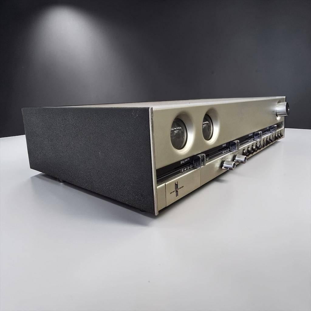 Vintage versterker / amplifier Philips 521 'vissenoog serie', Audio, Tv en Foto, Ophalen, Minder dan 60 watt, Overige merken