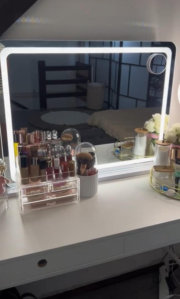 Vanity spiegel, Ophalen, Zo goed als nieuw, Rechthoekig, Minder dan 100 cm