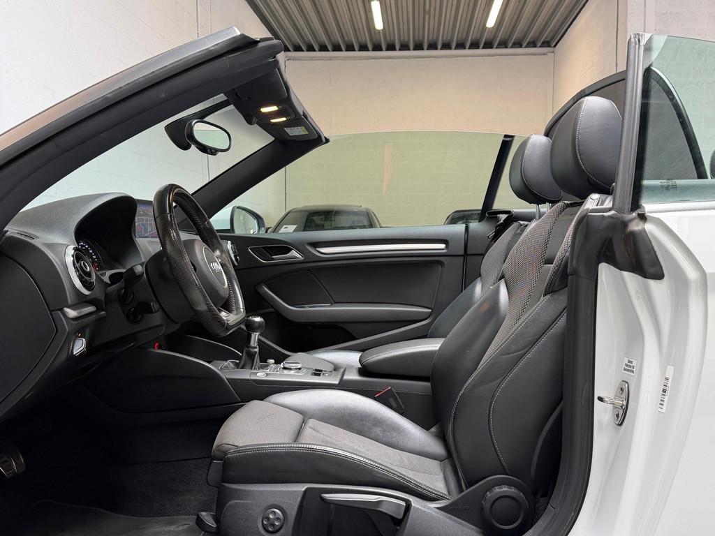 Audi A3 Cabriolet 1.4 TFSI CoD S LINE - CLIMA - NEKVERWARMIN, Voorwielaandrijving, Gebruikt, 4 cilinders, Leder en Stof