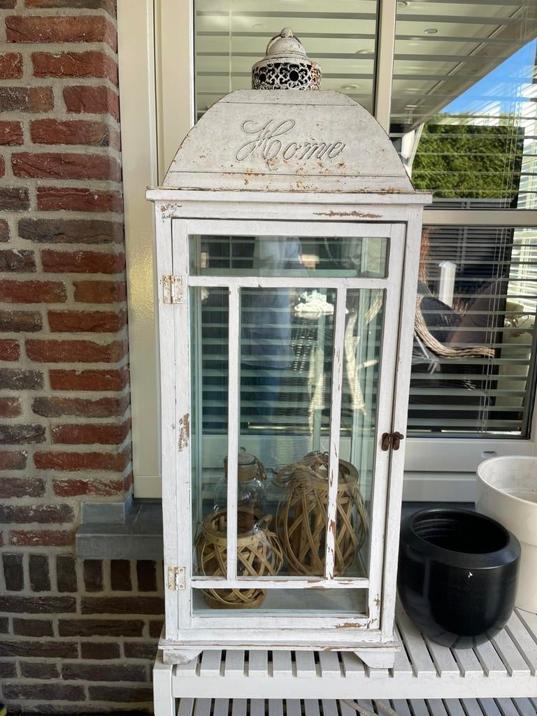 Buitenlaarn xxl 1 meter hoog 35 cm, Huis en Inrichting, Woonaccessoires | Kandelaars en Kaarsen, Ophalen of Verzenden, Zo goed als nieuw