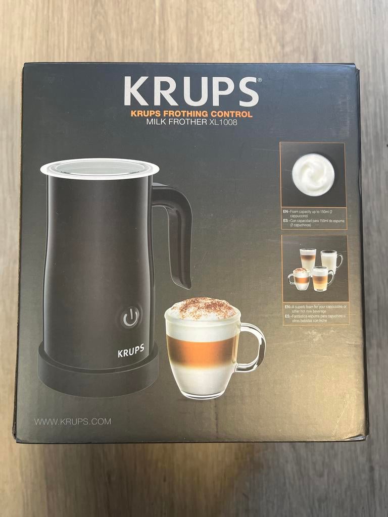 Krups Melkopschuimer XL1008 - Perfect Melkschuim, Ophalen of Verzenden, Nieuw, Elektrische melkopschuimer