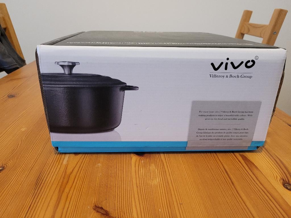 VIVO Villeroy&Boch Albert Heijn AH braadpan gietijzer 24 cm, Ophalen, Gietijzer, Nieuw, Pannenset
