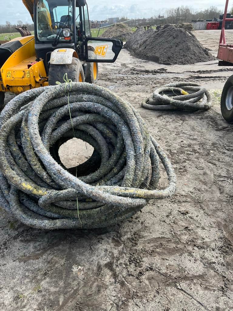 Oude drainage buis, beschadigd, 50 meter, Ophalen, Overige materialen, Gebruikt, 6 meter of meer