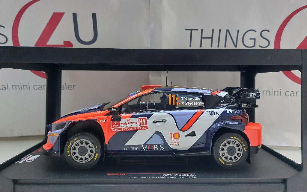 Ixo 1:18 Hyundai i20 N Rally1 Rally Polen 2024 #11 Neuville, Ophalen of Verzenden, Nieuw, Auto, Overige merken
