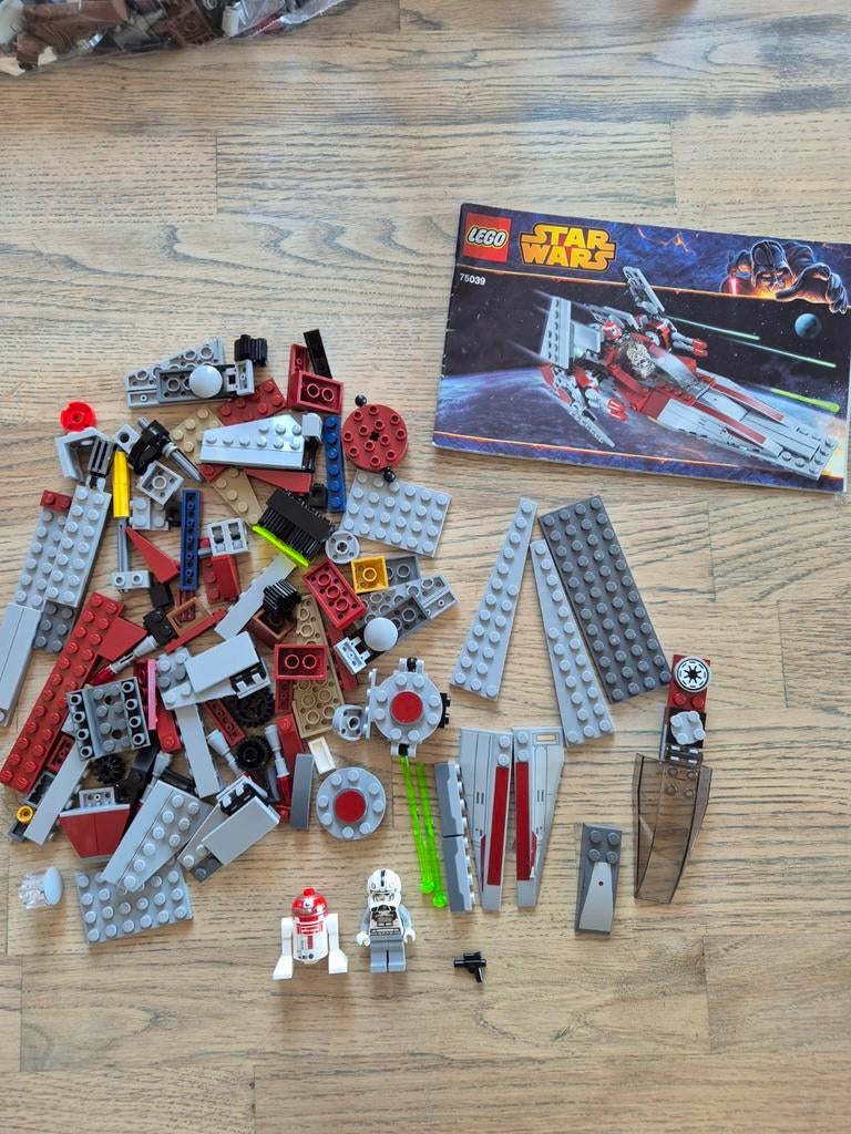 Lego Star Wars 75039 V wing Starfighter nieuwstaat, Ophalen of Verzenden, Zo goed als nieuw, Complete set, Lego