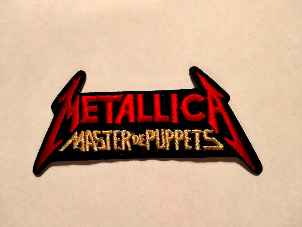 Metallica master of Puppets vintage logo patches metal rock, Ophalen of Verzenden, Zo goed als nieuw, Kleding