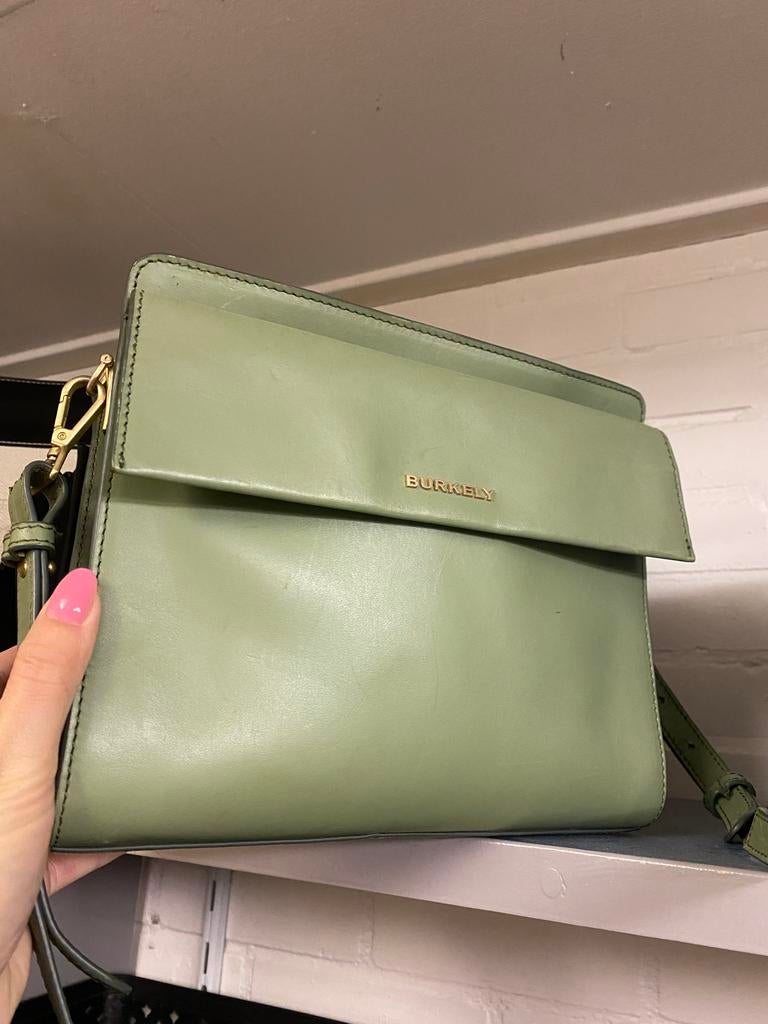 Groene Burkely crossbody tas, Ophalen of Verzenden, Zo goed als nieuw, Groen, Schoudertasje
