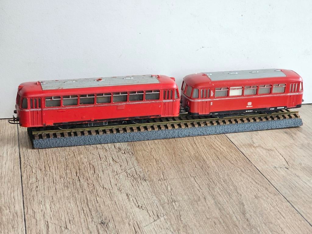 Modeltrein Ho marklin railbus met bijwagen, Ophalen of Verzenden, Wisselstroom, Wagon, Märklin