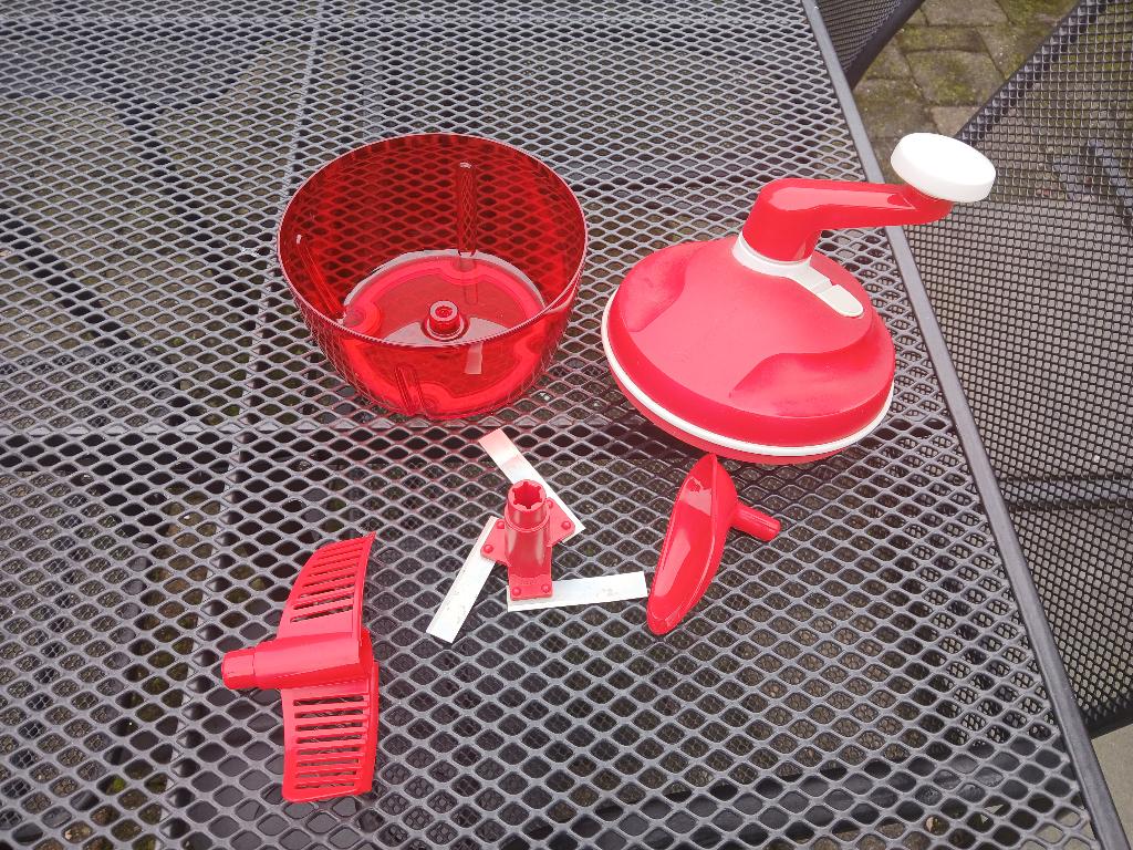 Tupperware Quick Chef Compleet, Huis en Inrichting, Keuken | Tupperware, Ophalen, Zo goed als nieuw, Rood, Bak of Kom