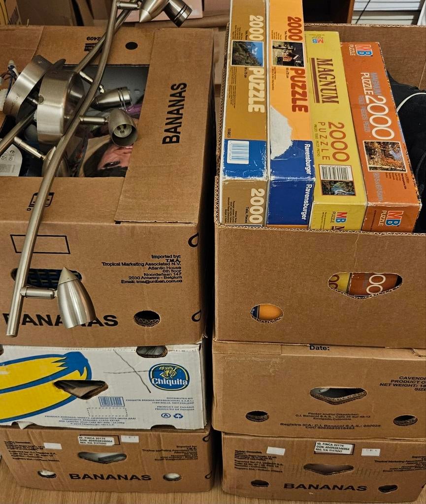 Verschillende rommelmarktspullen in 1 koop, Ophalen, Gebruikt