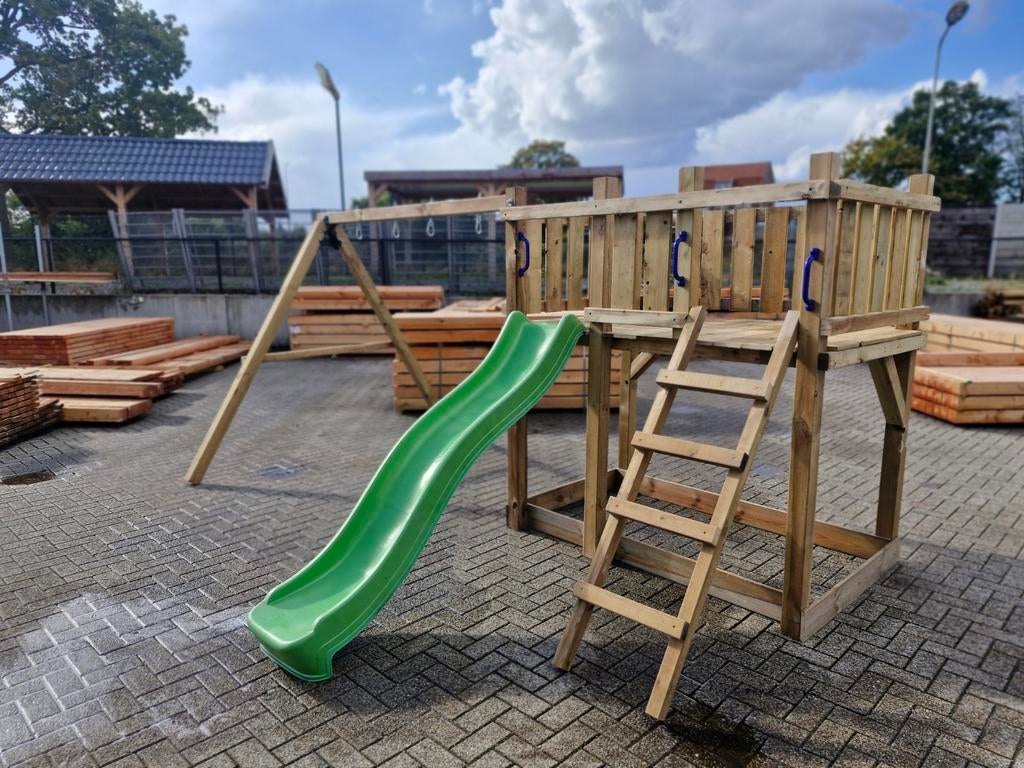 Speeltoren met schommel  actie op is op, Ophalen of Verzenden, Nieuw, Schommel