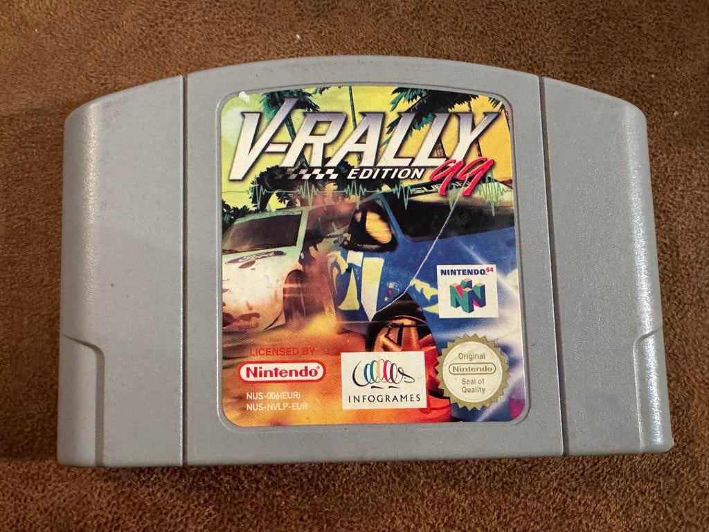 V-Rally Edition '99 N64 - Klassieke Racegame, Gebruikt, 1 speler, Racen en Vliegen, Ophalen of Verzenden