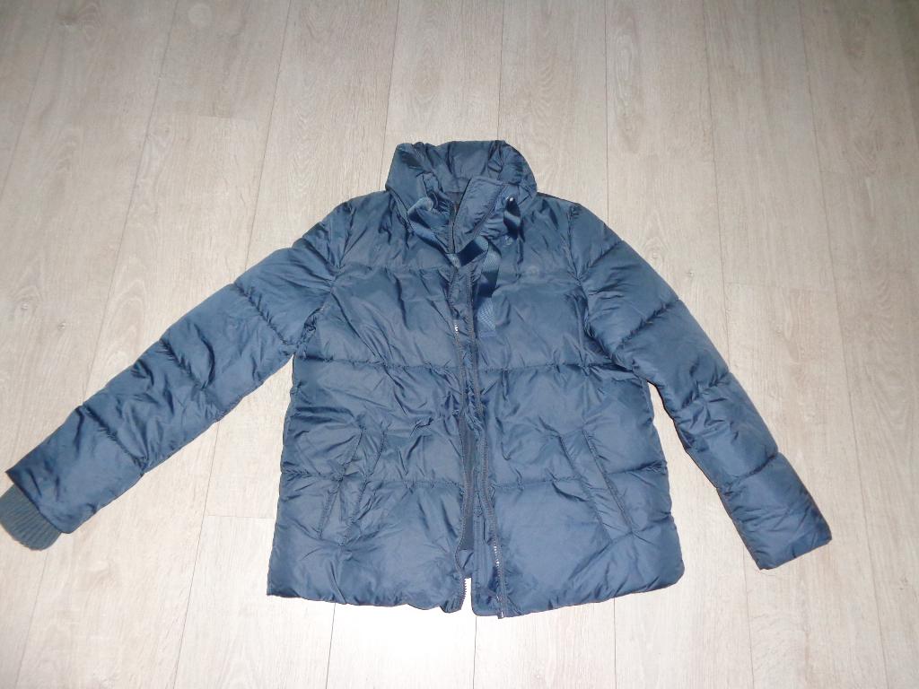 Donkerblauwe dameswinterjas van montego, maat 34, Kleding | Dames, Ophalen of Verzenden, Zo goed als nieuw, Maat 34 (XS) of kleiner