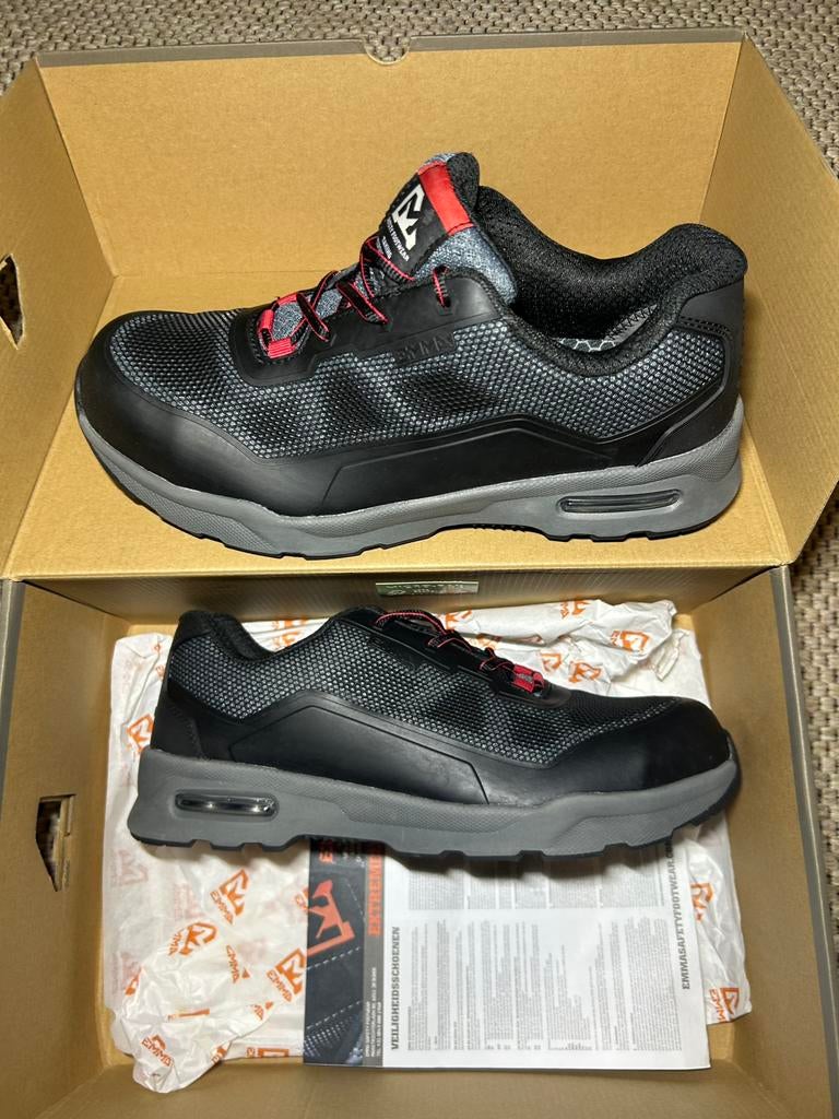 Nieuwe lichtgewicht Emma Paris mt 43 werkschoenen schoenen, Kleding | Heren, Verzenden, Zwart, Nieuw, Werkschoenen