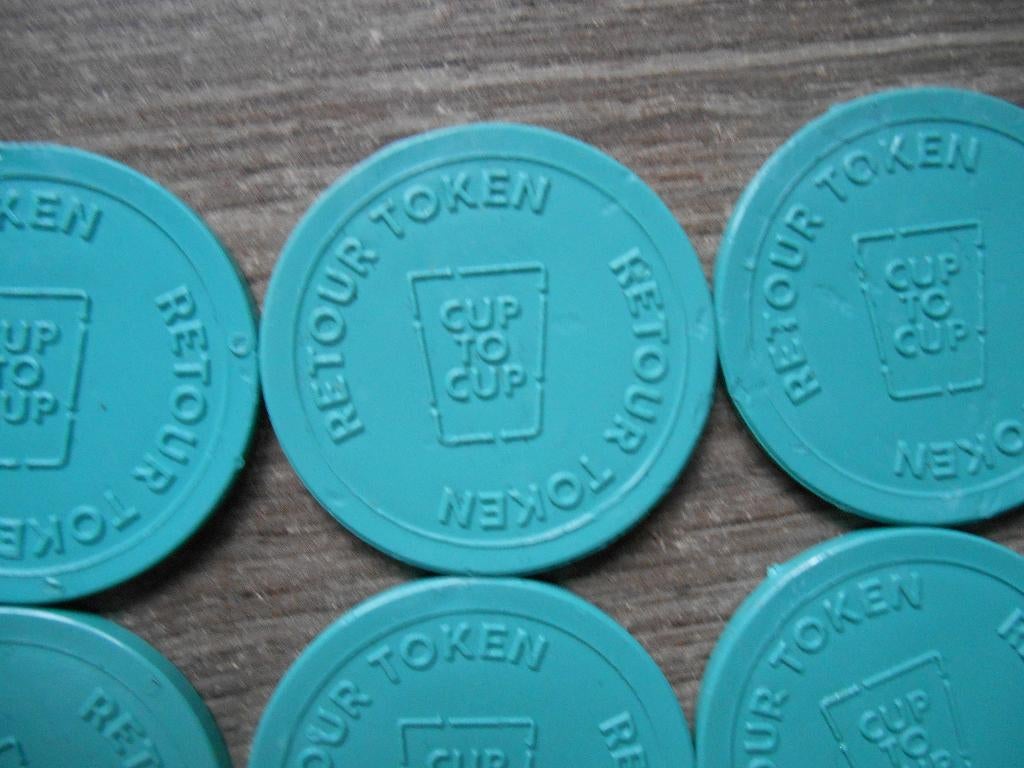Retour tokens cuptocup 0,50 euro per stuk, Ophalen of Verzenden, Overige materialen, Nederland