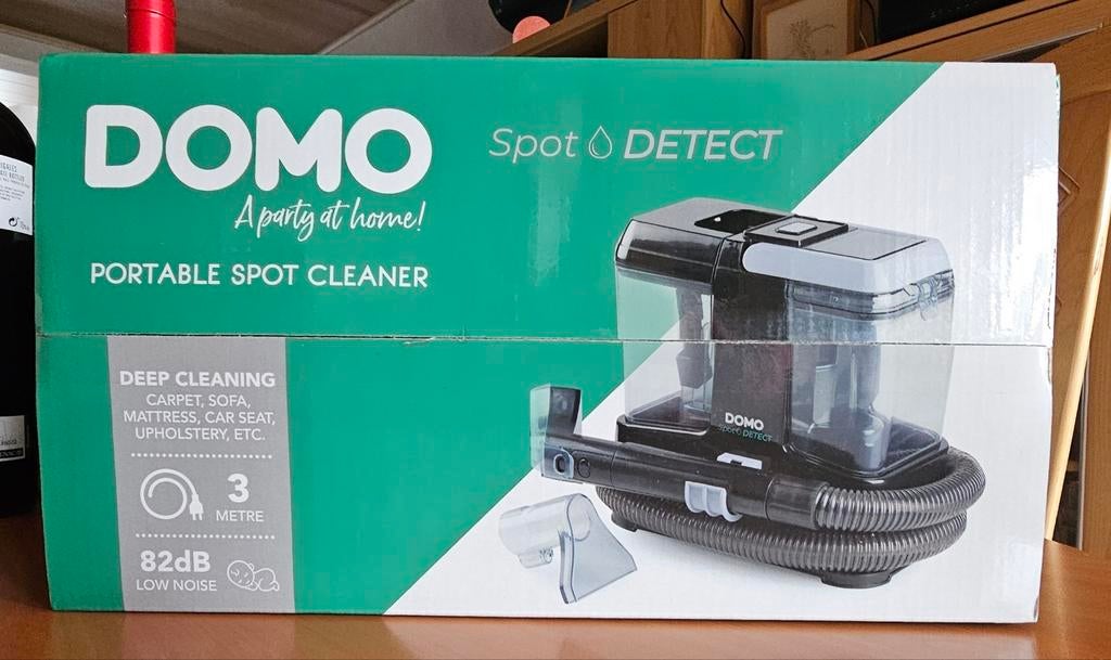 Domo Spot Detect Draagbare Vlekkenreiniger DO1191SC, Witgoed en Apparatuur, Stofzuigers, Nieuw, Ophalen of Verzenden, Waterstofzuiger