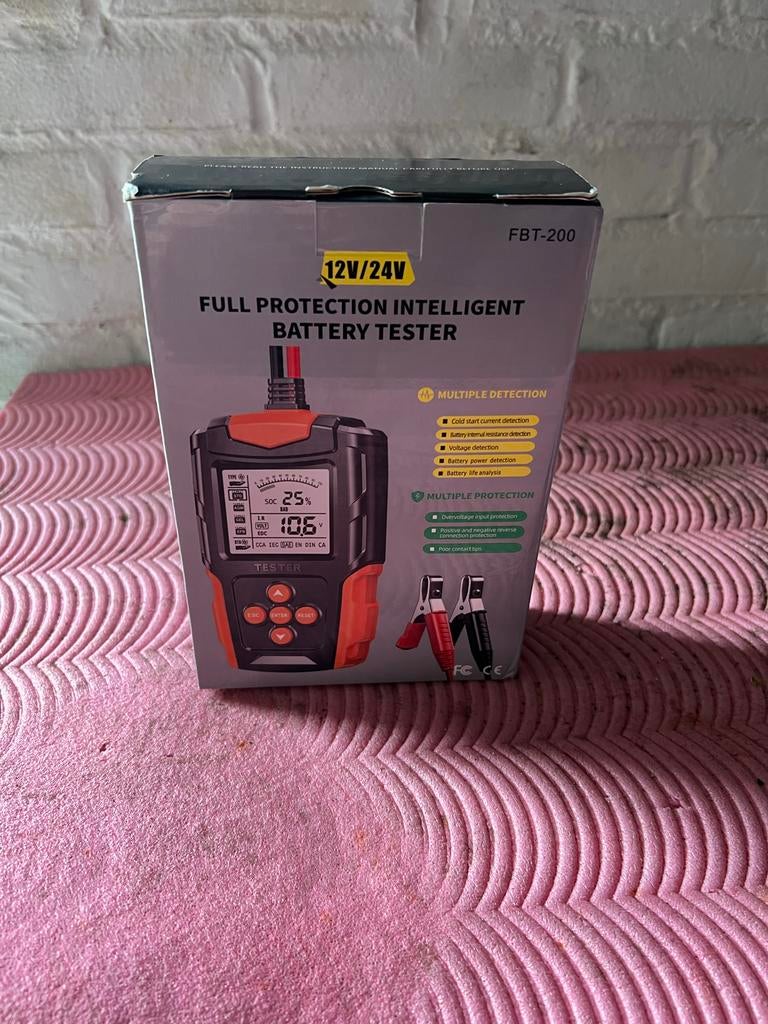 FBT-200 Volledig beschermde intelligente accutester, Auto-onderdelen, Ophalen of Verzenden, Nieuw, Universele onderdelen