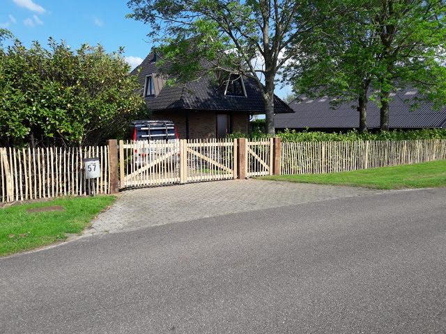 Poort tuinhek Boerenlandhek natuurlijk hout oprit erf, Tuin en Terras, Gerard Krale, Nieuw, Ophalen of Verzenden, Info@gkrale.nl