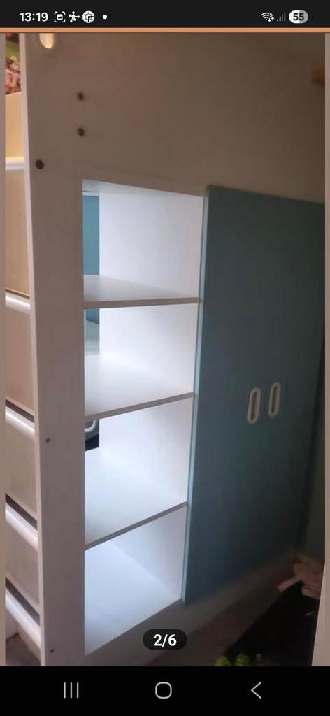 Ikea hoogslaper met kast, Huis en Inrichting, Kasten | Kledingkasten, Ophalen of Verzenden, Gebruikt, 25 tot 50 cm, 50 tot 100 cm