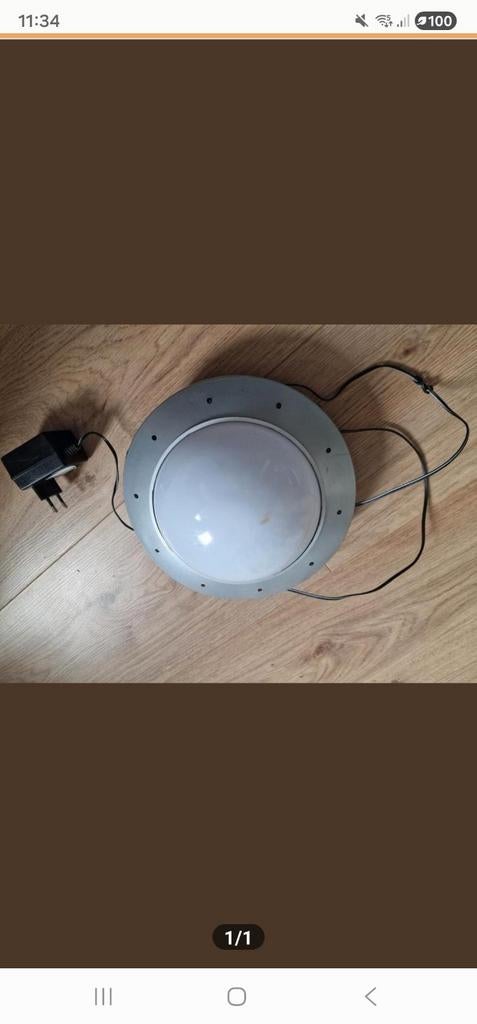 Ufo lamp met stekker, Ophalen of Verzenden, Metaal of Aluminium