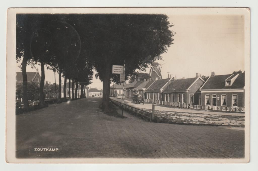 Zoutkamp * Fotokaart / D. van der List / Bromografia, Ophalen of Verzenden, 1920 tot 1940, Gelopen, Groningen