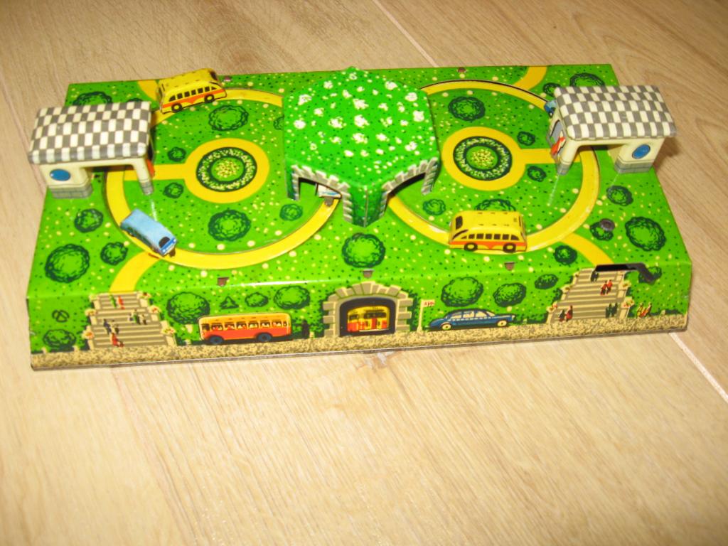 Abtotpacca blikken busstation/benzinepomp, Ophalen of Verzenden, Gebruikt