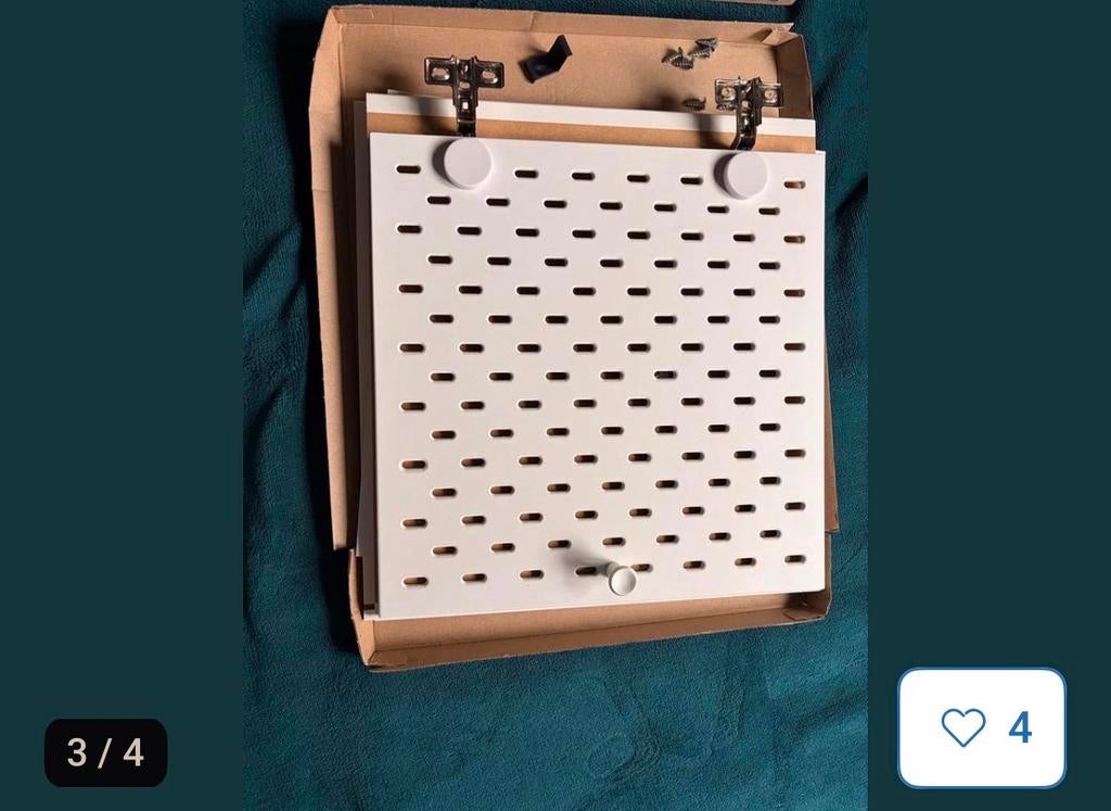 2 IKEA Kallax inzet deurtjes wit, Ophalen, Zo goed als nieuw