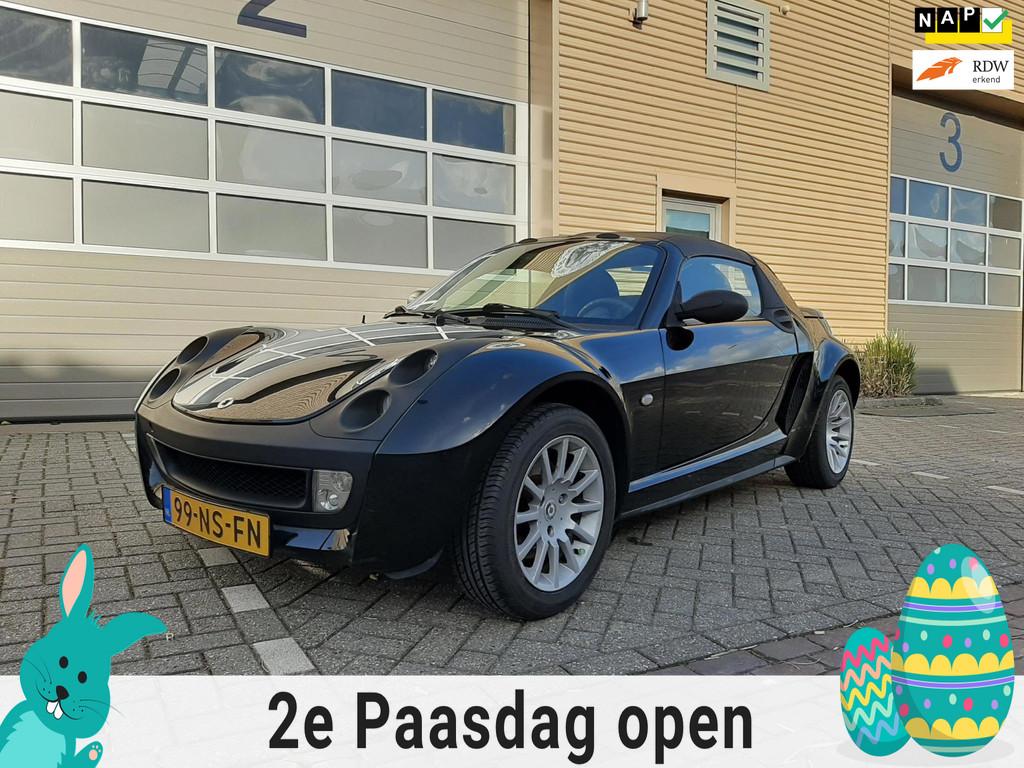 smart roadster 0.7 45, Achterwielaandrijving, Gebruikt, Zwart, Origineel Nederlands